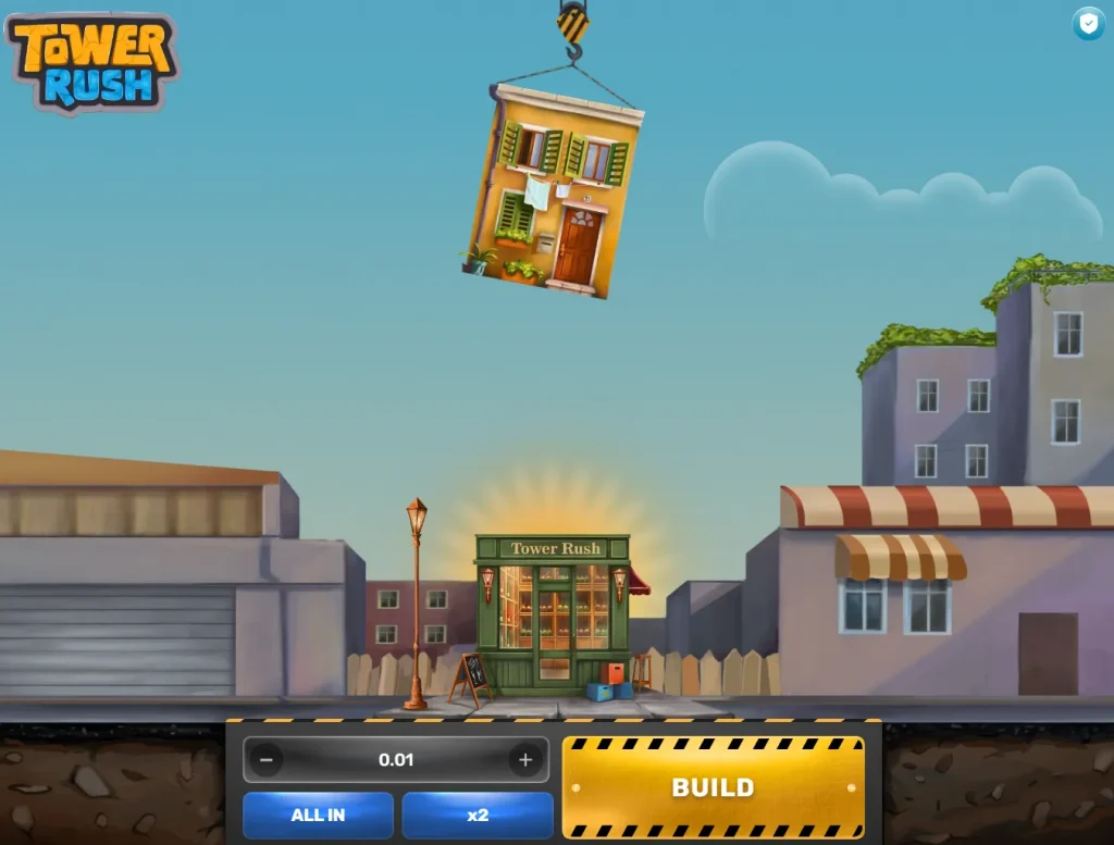 Tower Rush – Startbildschirm